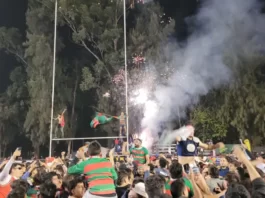 huirapuca celebra la obtención del regional de rugby