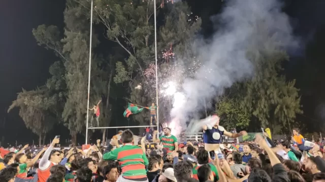 huirapuca celebra la obtención del regional de rugby