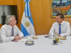 el presidente alberto fernández y el ministro de economía, sergio massa