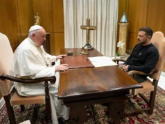 el papa francisco y volodimir zelensky