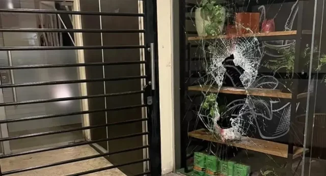 ladrones rompieron la vidriera y se llevaron lo que estaba exhibido