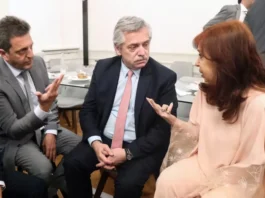 Alberto Fernández, Cristina Fernández de Kirchner y Sergio Massa