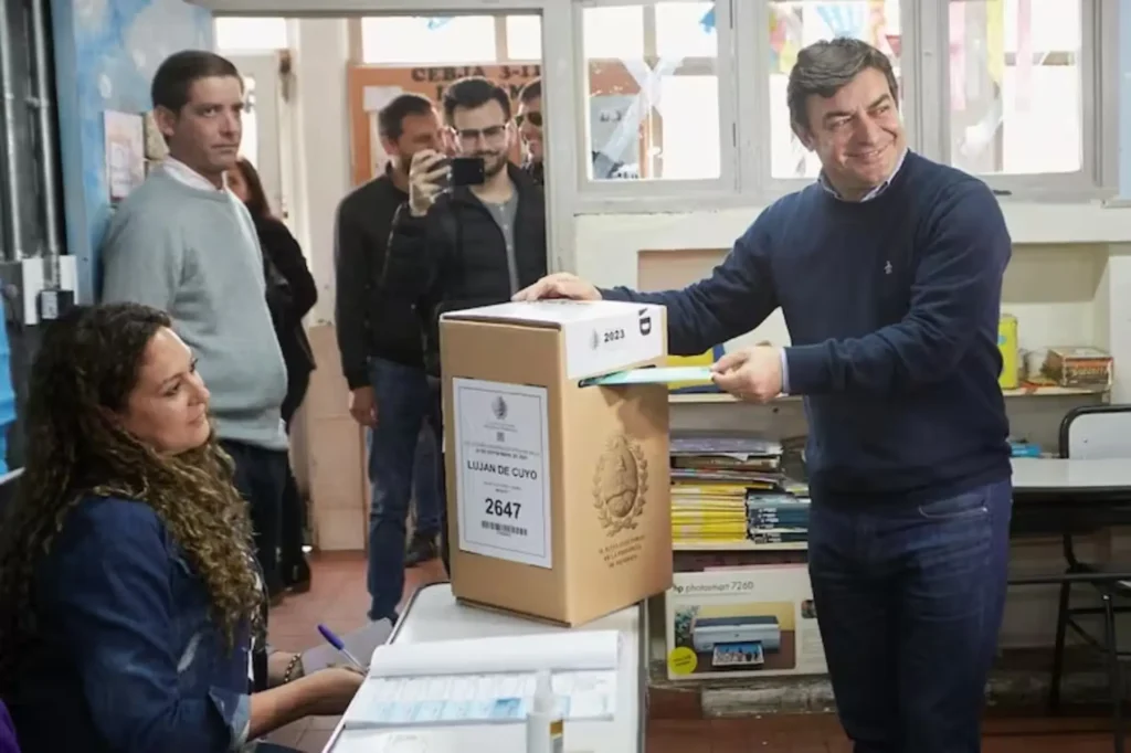 Elecciones en Mendoza. Votación de Omar De Marchi.