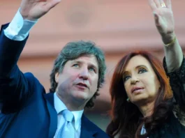 Cristina Kirchner junto a Amado Boudou