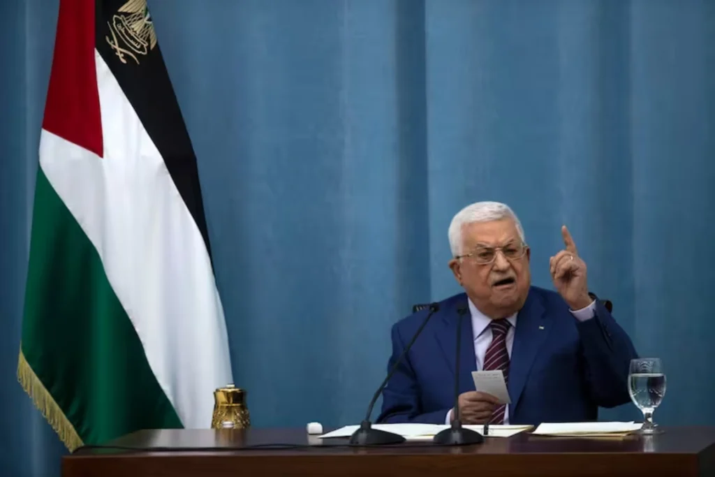 El presidente palestino Mahmud Abbas