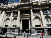 La fachada del banco central argentino