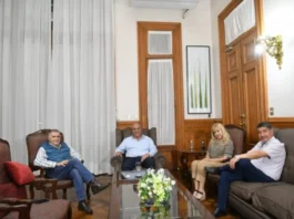 Rossana Chahla se reunió con Juan Manzur y Osvaldo Jaldo