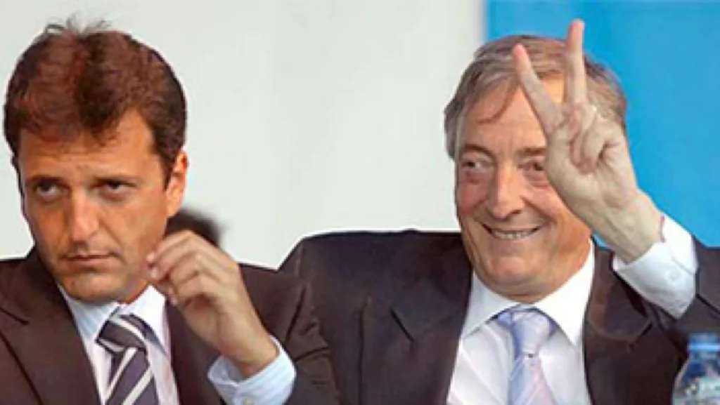 Sergio Massa y Nestor Kirchner