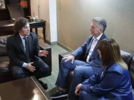 Javier Milei, Mauricio Macri y Patricia Bullrich