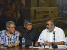 CGT Carlos Acuña, Pablo Moyano y Héctor Daer