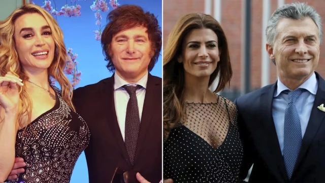 Javier Milei y Fátima Florez - Mauricio Macri y Juliana Awad