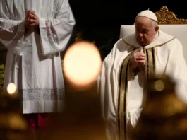 Papa Francisco en la misa de Navidad