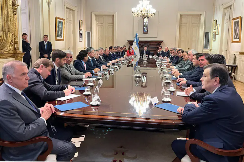 Reunión de Javier Milei con gobernadores