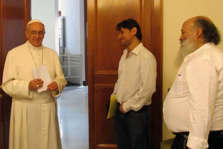 El papa Francisco, Juan Grabois y Emilio Pérsico