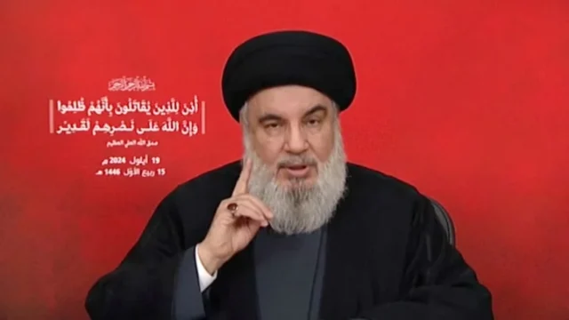 El líder de Hezbollah Hassan Nasrallah