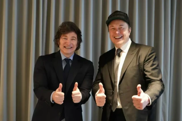 Javier Milei y Elon Musk, en Nueva York.