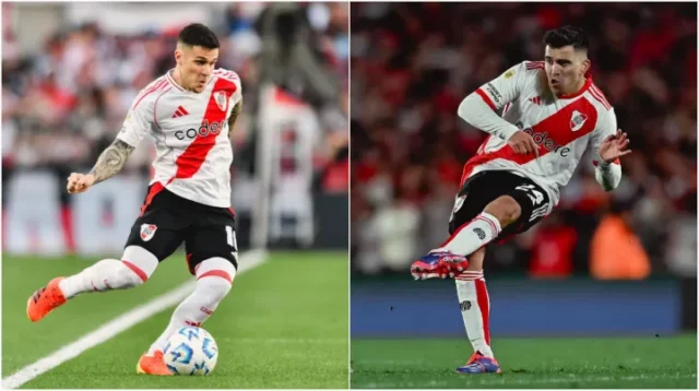 Fabricio Bustos y Marcos Acuña River Plate