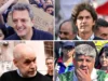 Sergio Massa, Martín Lousteau, Horacio Rodríguez Larreta y Pablo Moyano en la marcha universitaria