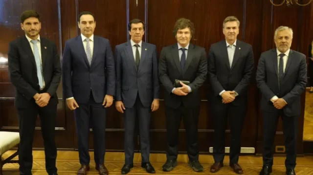 Javier Milei recibió a gobernadores de la U.C.R.