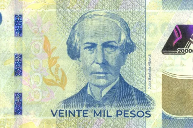 Nuevo billete de $20.000