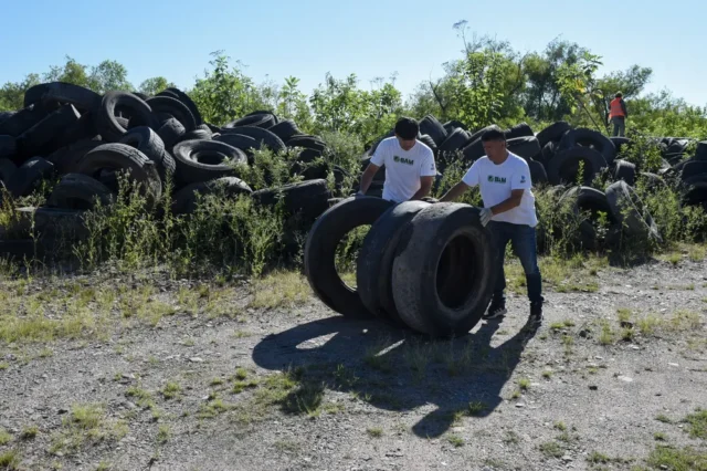 neumáticos descartados por una empresa tucumana