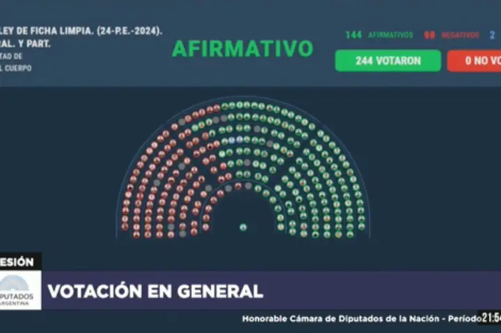 votación ficha limpia diputados