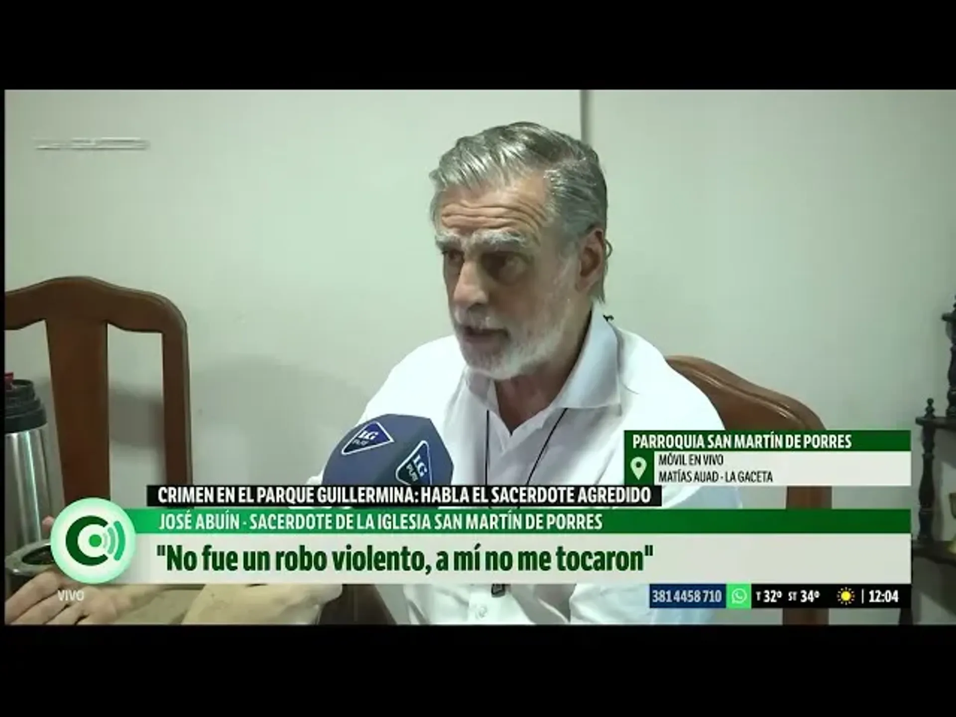 El sacerdote agredido cerca del parque Guillermina rompio el silencio Fue un intento de robo